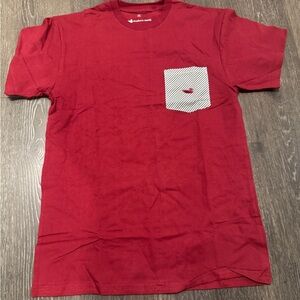 NWT-Southern Marsh Red Short Sleeve Tee with Pocket-Small